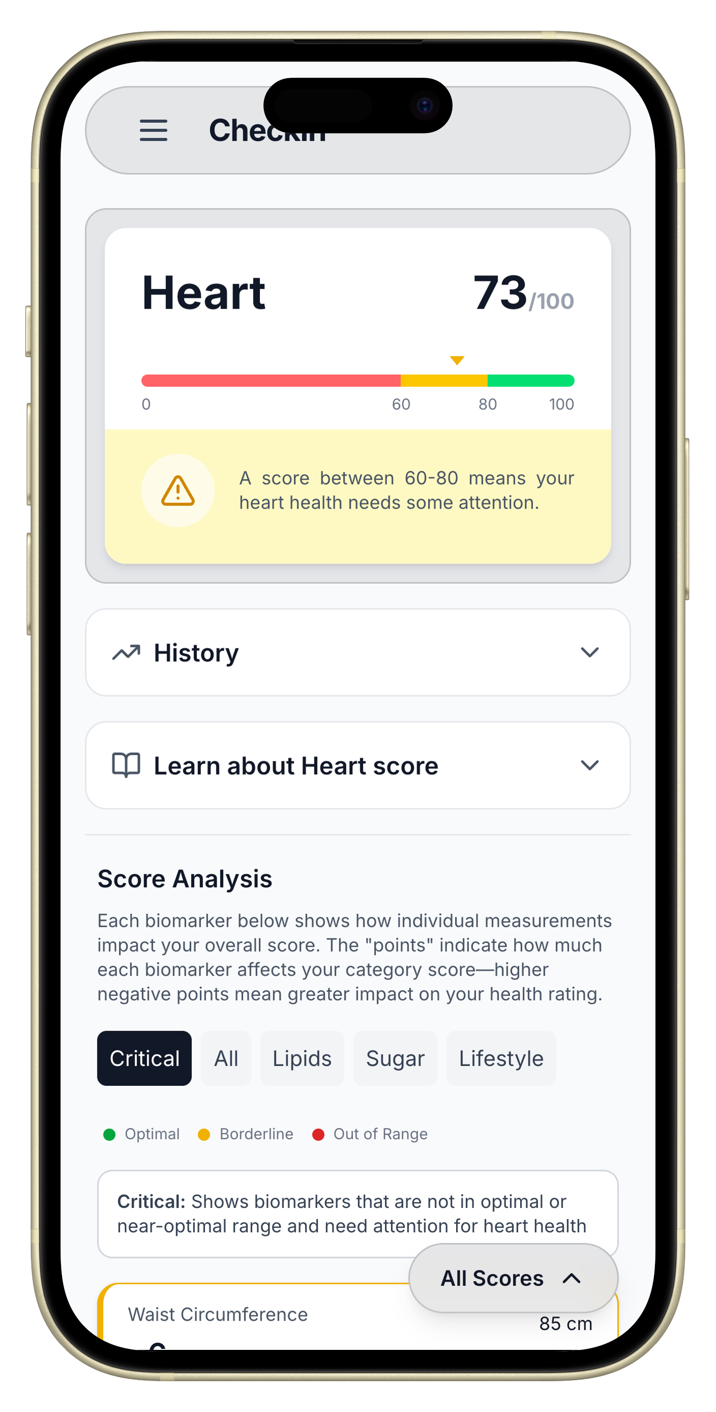 Health Score Analysis