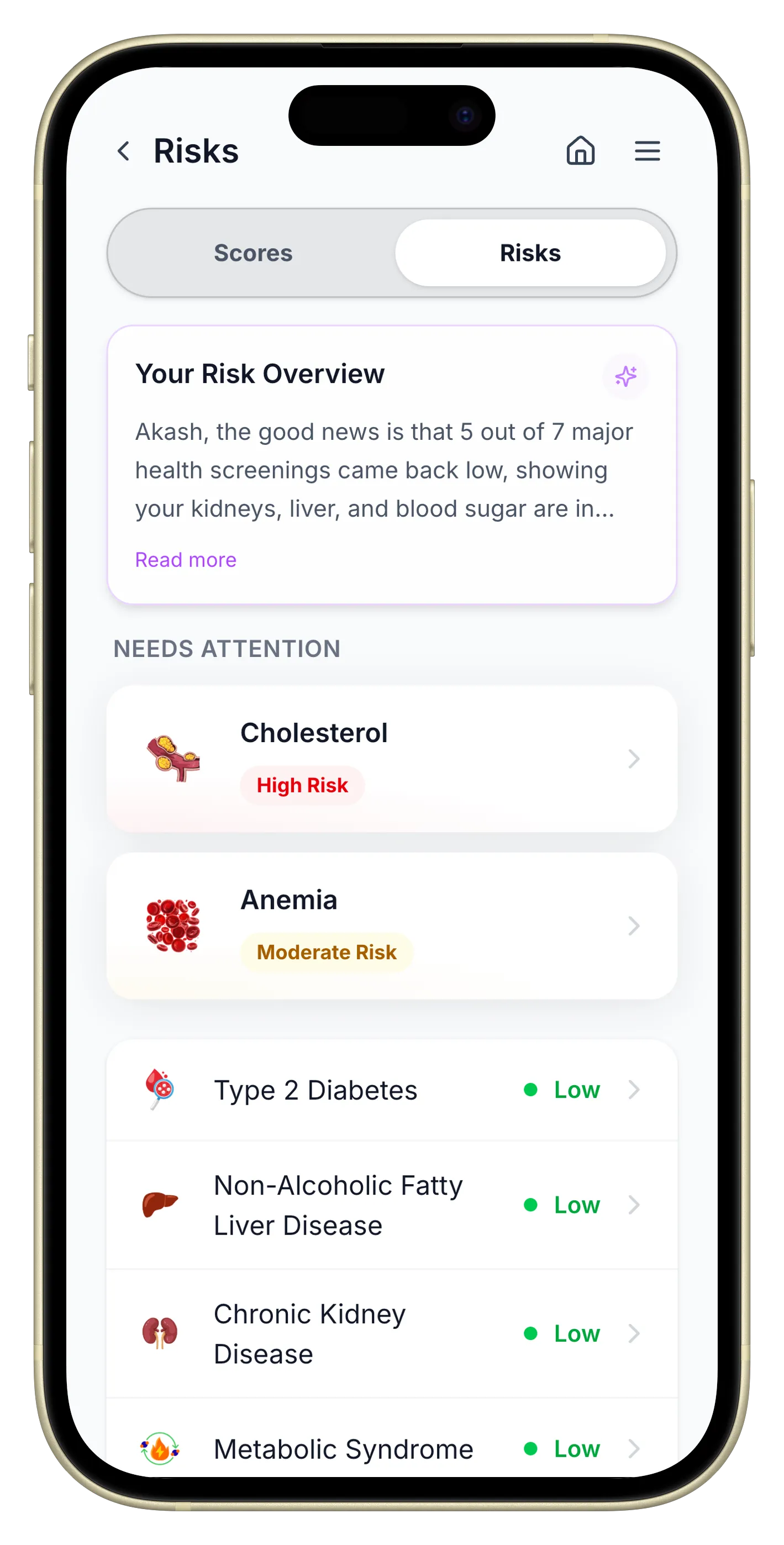 Health Risk Detection